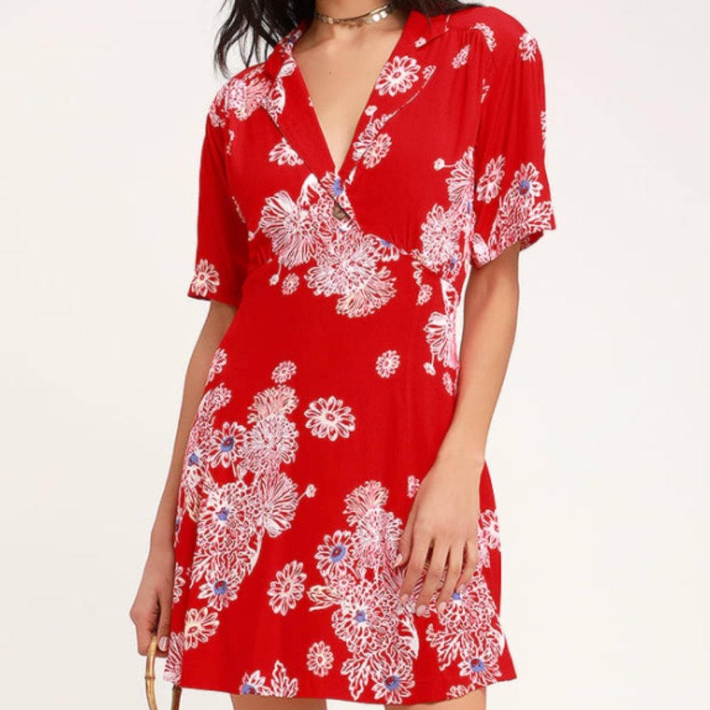 NWT Free People Short Sleeve Mini Dress